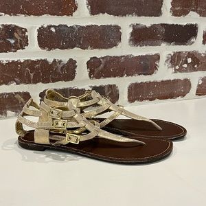 Steve Madden strappy gold sandals